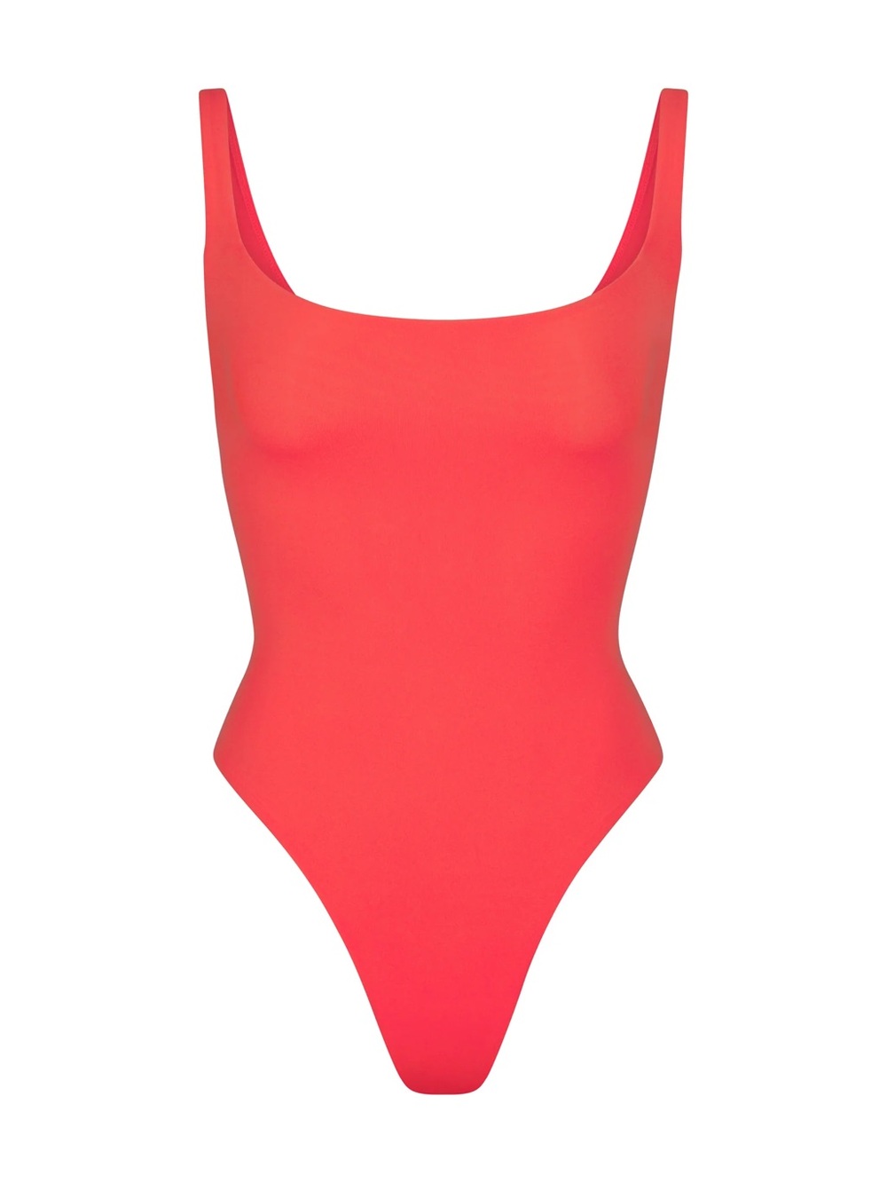 Skims FITS EVERYBODY SQUARE NECK BODYSUIT POPPY